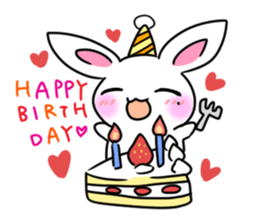 Sticker of cure rabbit sticker #4022590