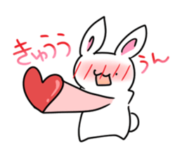 Sticker of cure rabbit sticker #4022592