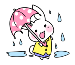 Sticker of cure rabbit sticker #4022597
