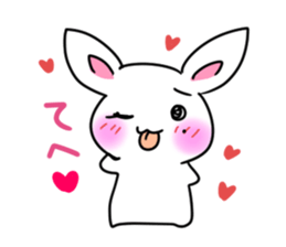 Sticker of cure rabbit sticker #4022600
