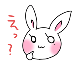 Sticker of cure rabbit sticker #4022603