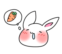 Sticker of cure rabbit sticker #4022605