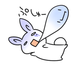 Sticker of cure rabbit sticker #4022607
