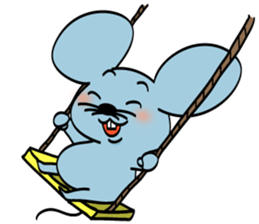 Cute and Happy Mice sticker #4023495