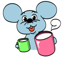 Cute and Happy Mice sticker #4023496