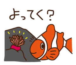 Animals of Toba aquarium sticker #4024874