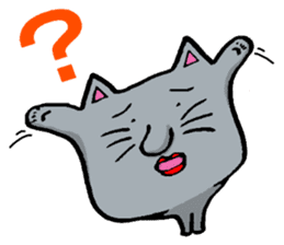 Daily Lives of Gray Cat sticker #4025253