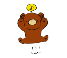 Everyday of a bear and a rabbit. sticker #4025378