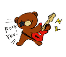 Everyday of a bear and a rabbit. sticker #4025387