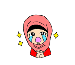 Happy Hijab Girl 2(English) sticker #4026253