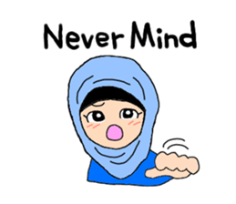Happy Hijab Girl 2(English) sticker #4026258