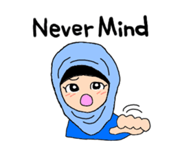 Happy Hijab Girl 2(English) sticker #4026258
