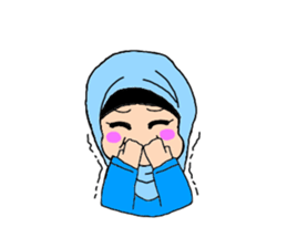 Happy Hijab Girl 2(English) sticker #4026260