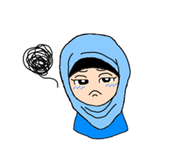 Happy Hijab Girl 2(English) sticker #4026266