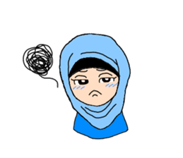 Happy Hijab Girl 2(English) sticker #4026266