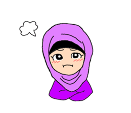 Happy Hijab Girl 2(English) sticker #4026267