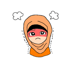 Happy Hijab Girl 2(English) sticker #4026268