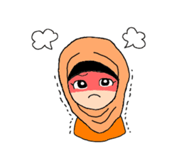 Happy Hijab Girl 2(English) sticker #4026268