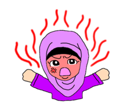 Happy Hijab Girl 2(English) sticker #4026269