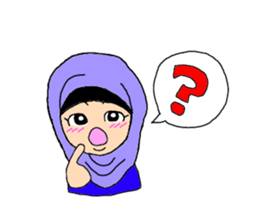 Happy Hijab Girl 2(English) sticker #4026278