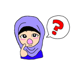 Happy Hijab Girl 2(English) sticker #4026278