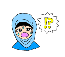 Happy Hijab Girl 2(English) sticker #4026279