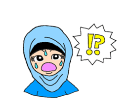 Happy Hijab Girl 2(English) sticker #4026279