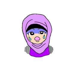 Happy Hijab Girl 2(English) sticker #4026282