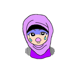 Happy Hijab Girl 2(English) sticker #4026282