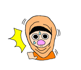 Happy Hijab Girl 2(English) sticker #4026283