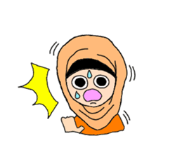 Happy Hijab Girl 2(English) sticker #4026283