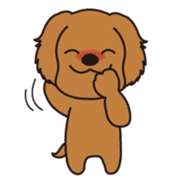 Loose, unrestrained, heartwarming dogs sticker #4026932
