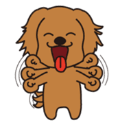 Loose, unrestrained, heartwarming dogs sticker #4026933