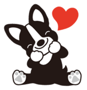 Loose, unrestrained, heartwarming dogs sticker #4026941