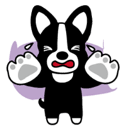 Loose, unrestrained, heartwarming dogs sticker #4026943