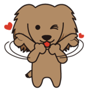 Loose, unrestrained, heartwarming dogs sticker #4026963
