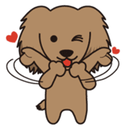 Loose, unrestrained, heartwarming dogs sticker #4026963