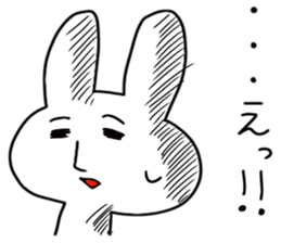 Rabbit of thne deadpa sticker #4027618