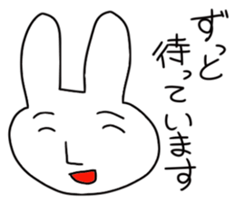 Rabbit of thne deadpa sticker #4027646