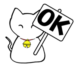 Cat such as rice cake sticker #4028408