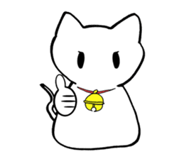Cat such as rice cake sticker #4028414