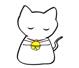Cat such as rice cake sticker #4028418