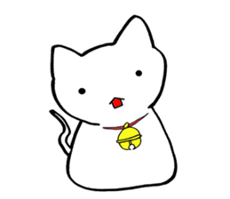 Cat such as rice cake sticker #4028419