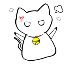 Cat such as rice cake sticker #4028421