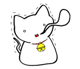 Cat such as rice cake sticker #4028425