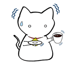 Cat such as rice cake sticker #4028427