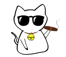 Cat such as rice cake sticker #4028433