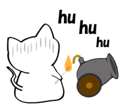 Cat such as rice cake sticker #4028444