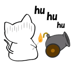 Cat such as rice cake sticker #4028444
