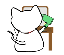 Cat such as rice cake sticker #4028445